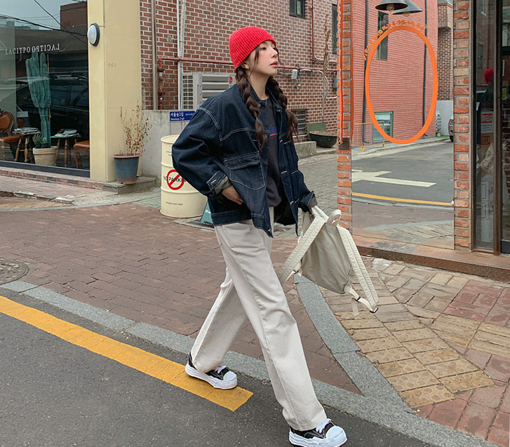 ジェイドバンディングワイドパンツ