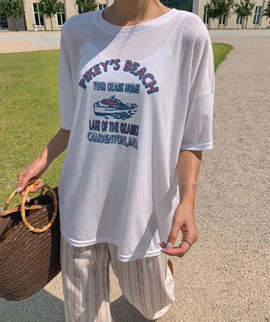 レイクナソムリネン半そでTシャツ