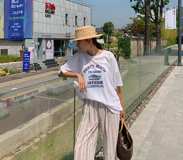 レイクナソムリネン半そでTシャツ