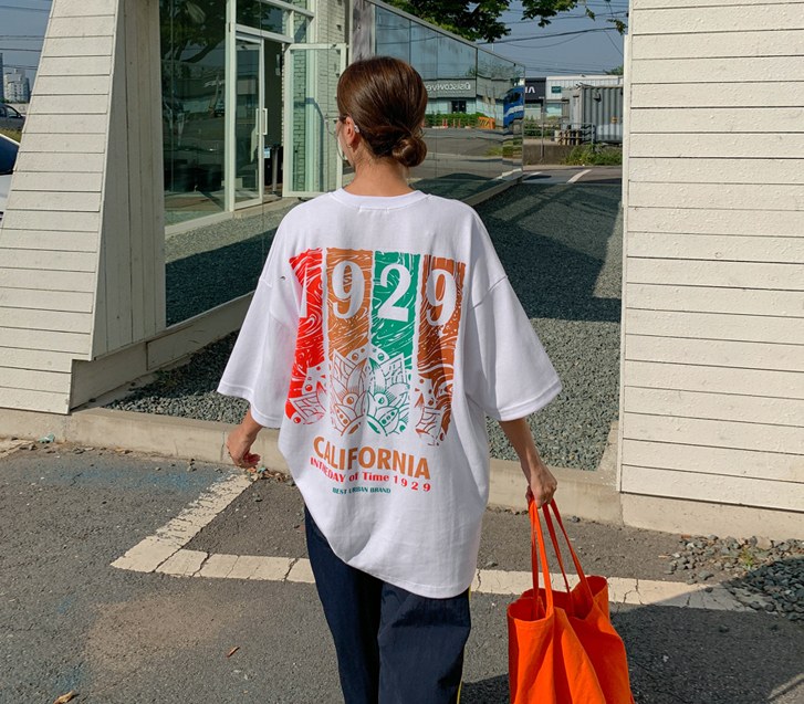 [男女共用]蓮の花 ナソム半そで ロングTシャツ