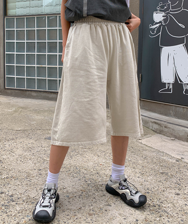 [男女共用]ノヴァ切開ピグメントバンディングバミューダパンツ