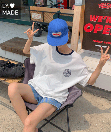 【男女共用】ルートナ染色配色半そでティーシャツ
