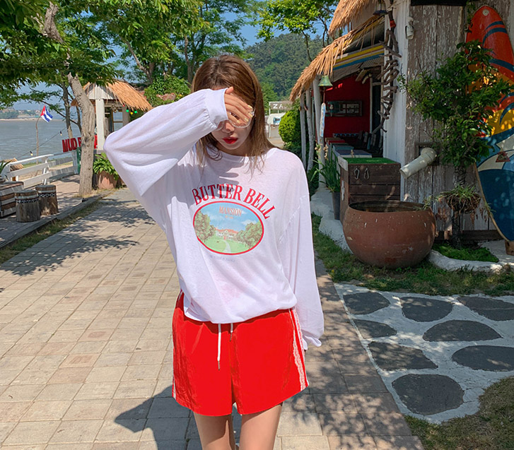 シャインバターベルナ塩長袖Tシャツ