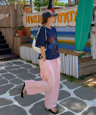 スリンカーグストリングワイドパンツ