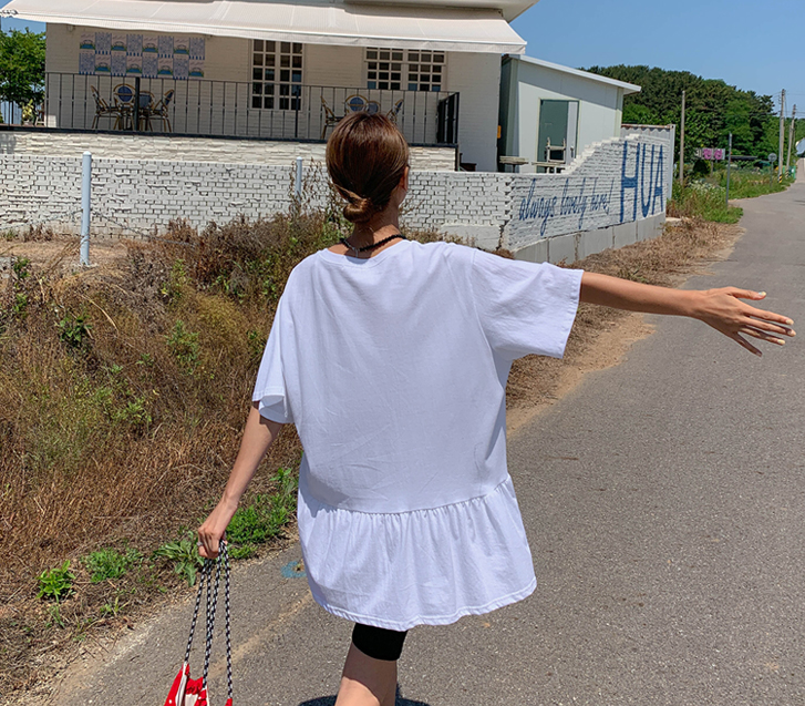 エラフリル半そでロングTシャツ