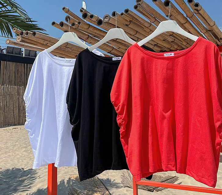 [企画セール15%]ルエルバンディング アオリ半そでTシャツ