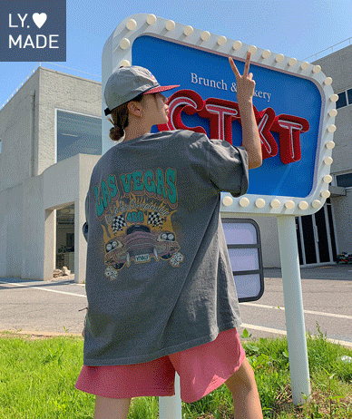 【男女共用】ラスベガス・ナソムピグメント半そでTシャツ