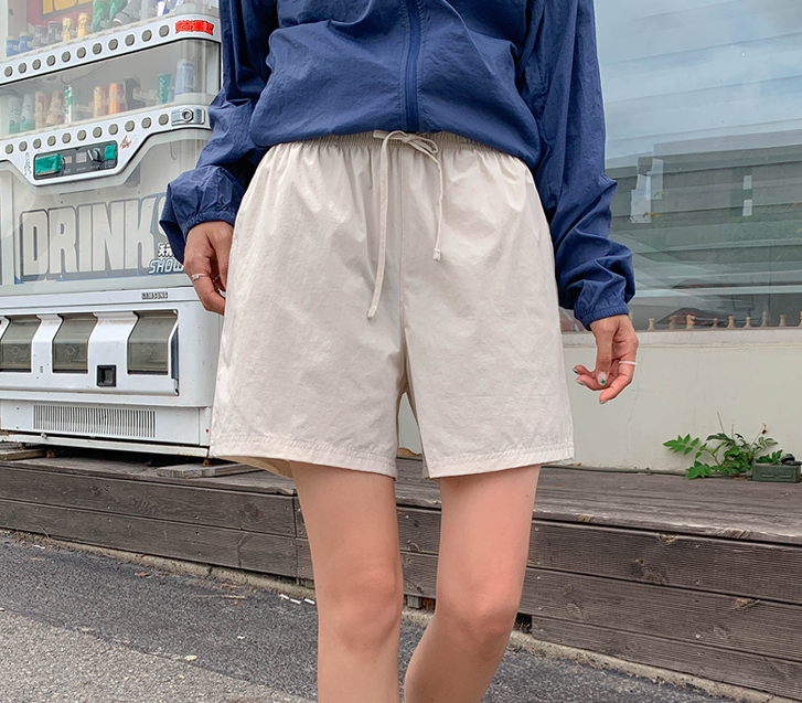 [男女共用]エッセンシャルサマーバンディングナイロンハーフパン