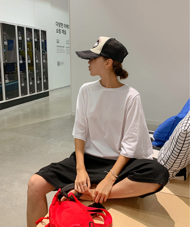 ミック アオリフィット オバロク半そでティーシャツ