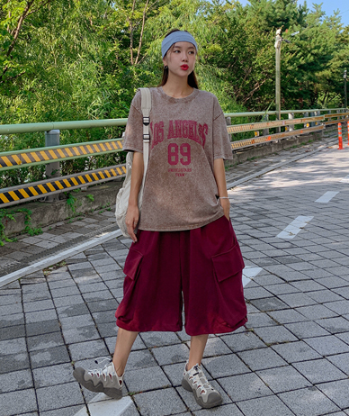 [男女共用]マイルバンディングストリングバミューダカーグ6部ハーフパン