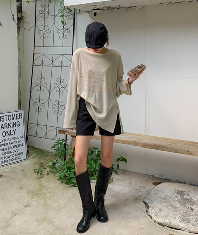 キャスティング 汚染 シーツルー 長袖 ツイム ロングTシャツ