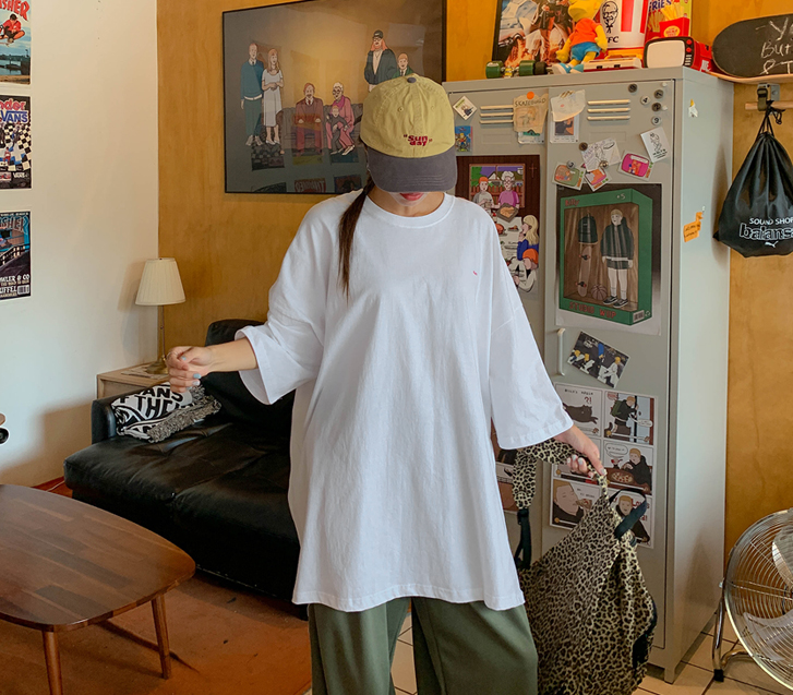 [男女共用]ISAY ナヨム オーバーフィット ロングTシャツ