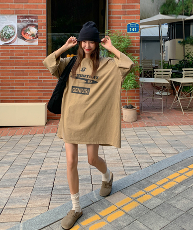 【男女共用】エスナ塩ピグメント半そでロングTシャツ