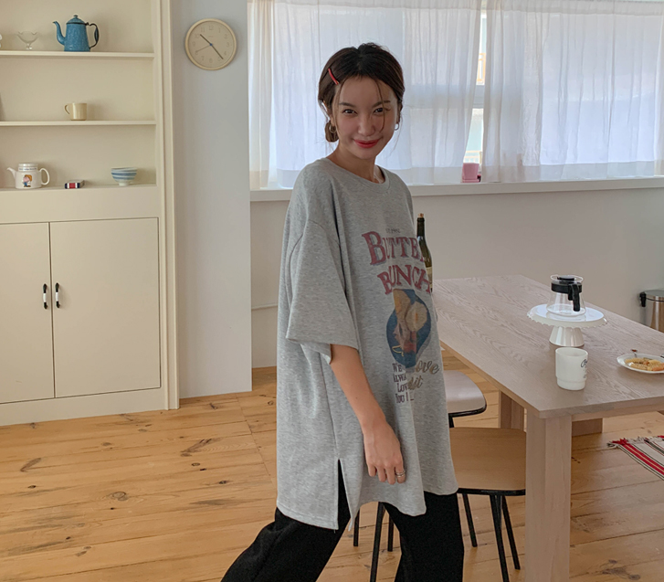 ブランチ ネイビートイム 半そで ロングTシャツ
