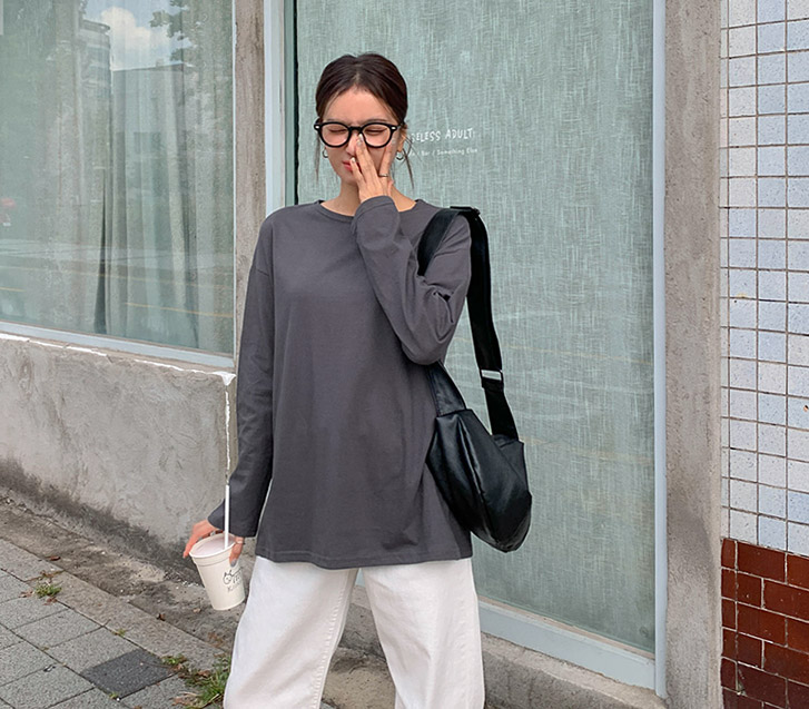 レッパーベーシックコットン長袖Tシャツ