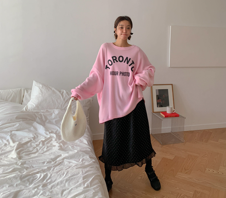 ビキトットベルベットフリルロングスカート