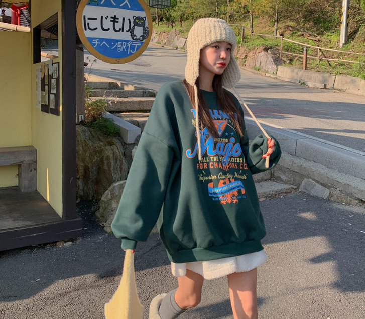 リーグクラック汚染起毛トレーナー