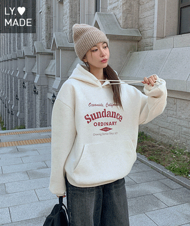 [男女共用]サンダンスオーディナリーナ塩起毛フードティーシャツ