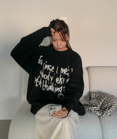 [男女共用]エバーレタリングウールニット