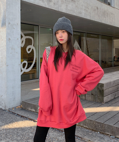 ハーモニー悟炎起毛ロングマンツーマン