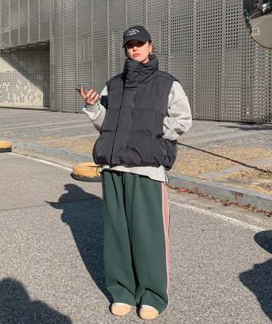 ウッディラッセル起毛ワイドトレーニングパンツ