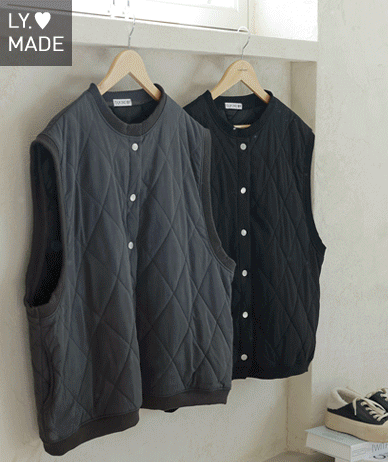 【企画セール20％】エムケシリコーンウォッシュクオルティングパディングベスト