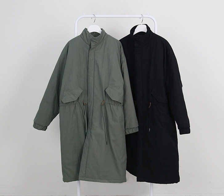 [企画セール15％]メルハイネックキルティングフィールドジャケットロングパディング