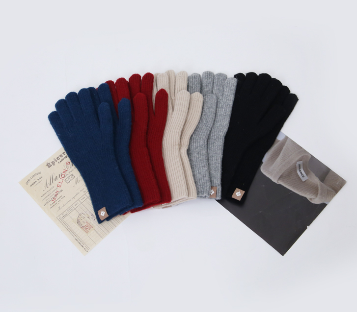 ラッシュウールロングニット手袋