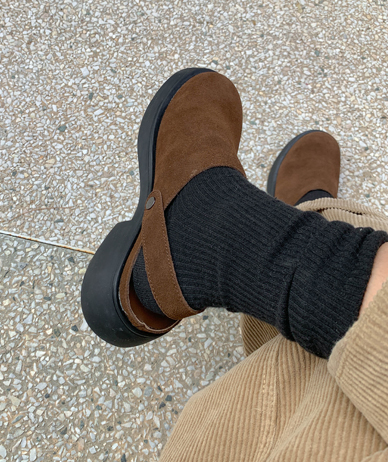 ログカーフスキンシューズ