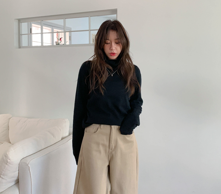 ノイカシミアウールポロニット