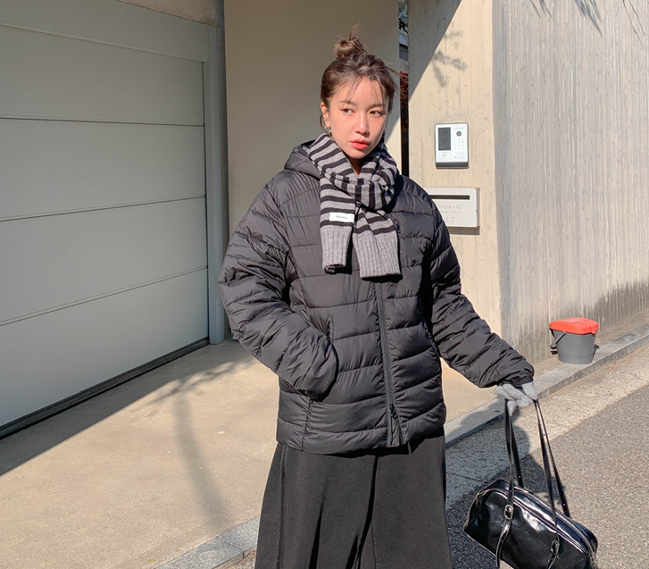 [男女共用]モボンツーウェイクオルティングフード軽量バディング