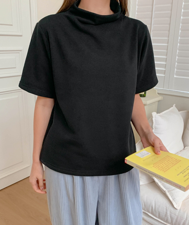 オーベミンク起毛半木ポロ半そでティーシャツ