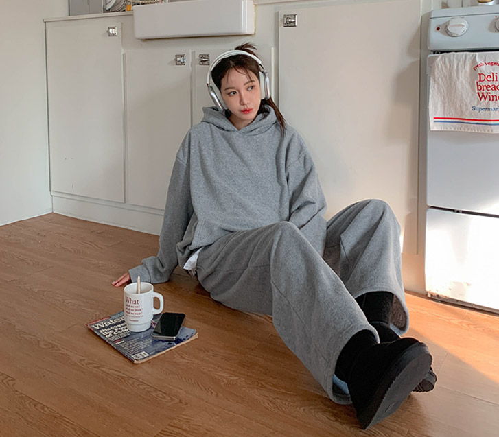 【企画セール20%】レノピー両面フリースオーバーフィットフードティーシャツ