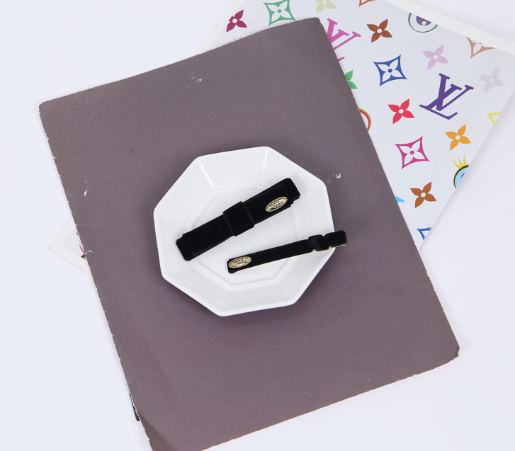 ベルベットペンダントリボンヘアピンセット