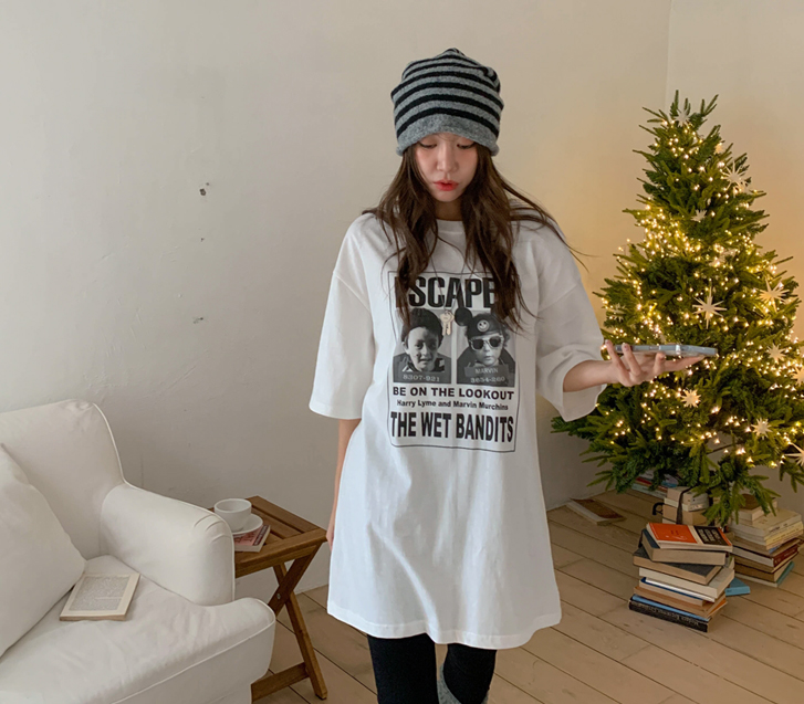 ルックアウト 汚染 半そで ロングTシャツ