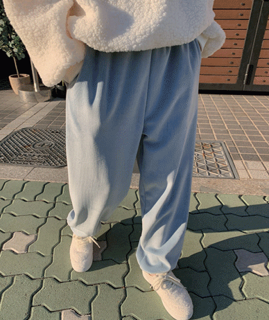 ラーズベロア絆起毛バンディングジョガーパンツ