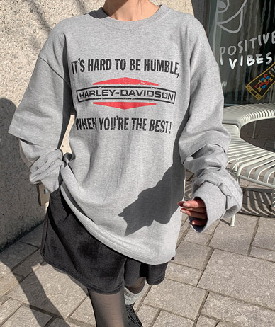 [男女共用]クラックナ塩 レイヤード オーバーフィット ロングTシャツ