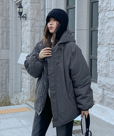 [男女共用]バルーンツウェウェロンフードバディングジャンパ