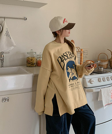 ベースボール捻挫パクシフィットスリット羊毛のトレーナー