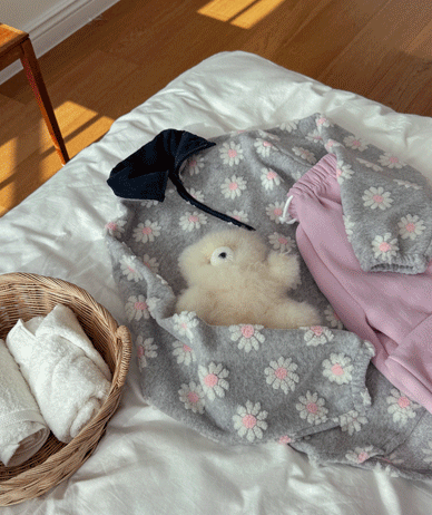 フラワー配色ダンブルフリース反集業