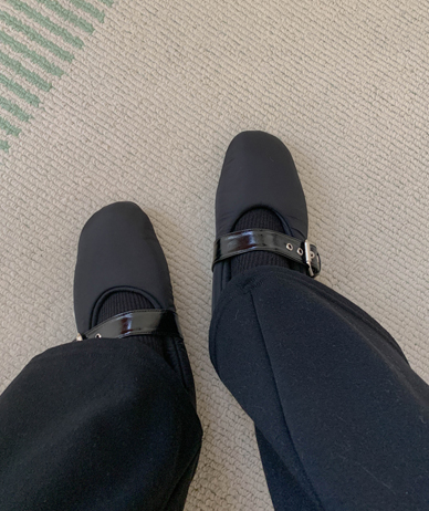 カブバディングフラットシューズ