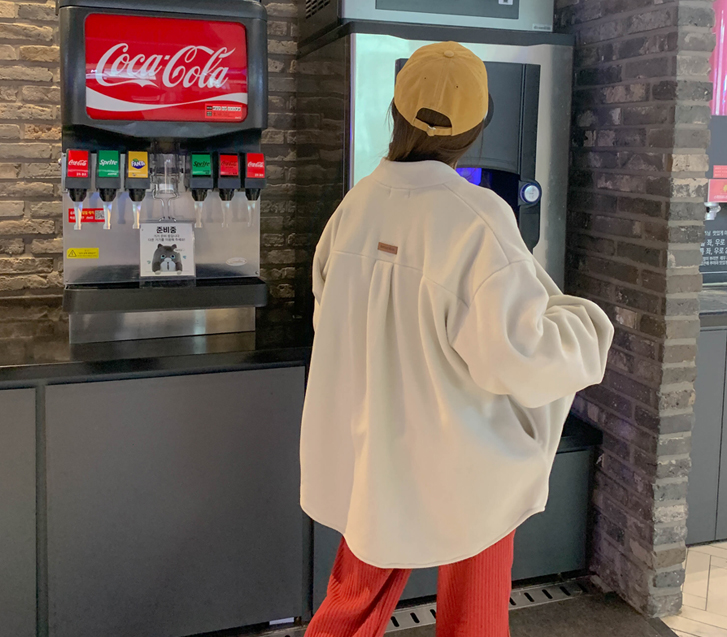 リメンバーパッチスナップフリースシャツ