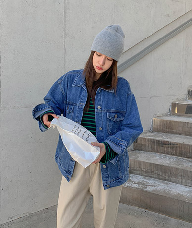 マークデニムジャケット