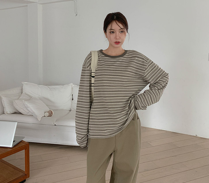 モノダンガラ配色 長袖Tシャツ