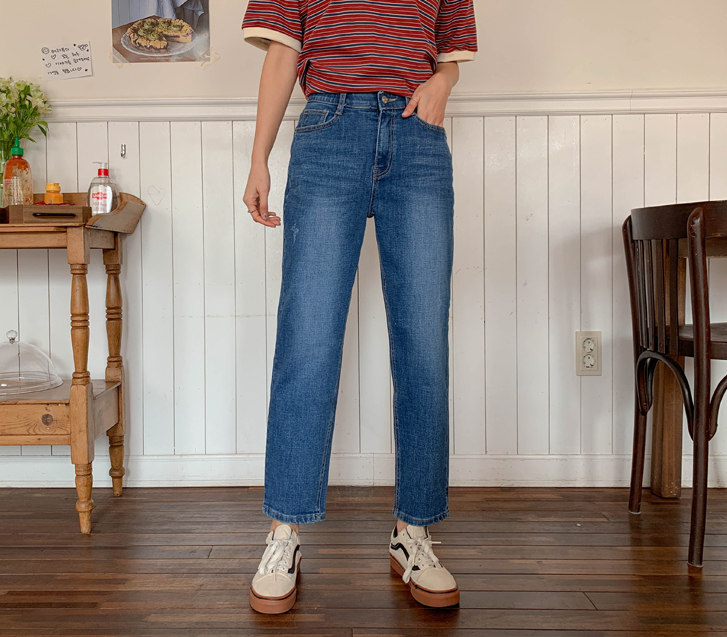 オーコンデニムバンディング排気パンツ