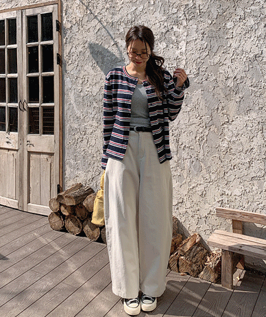 イロダンガラリネンカーディガン