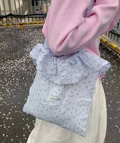 ベイフラワーフリルエコバッグ