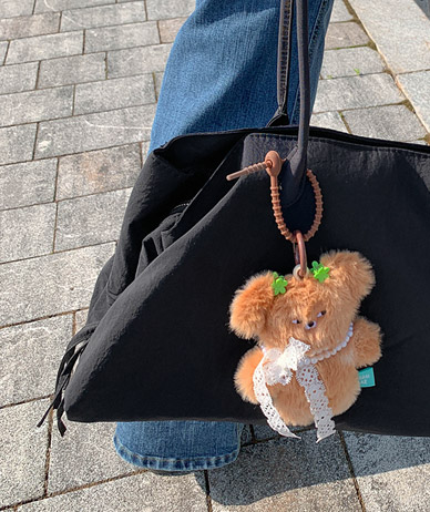 わさびベアレースネックレスキーリング