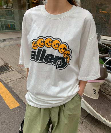 [男女共用]ギャラリーナ塩ピグメント半そでロングTシャツ