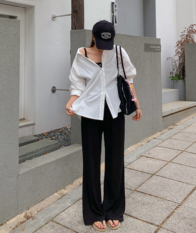 クリーン アンバル 長袖 シャツ シャツ